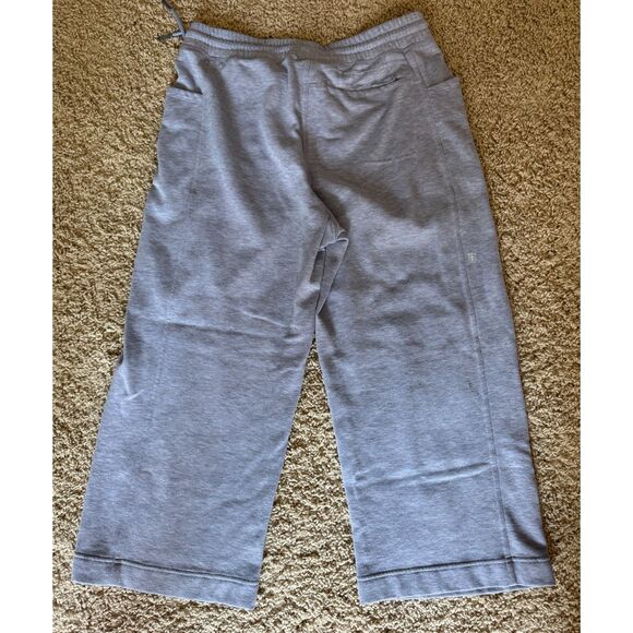 Title nine Pants - Women's Title Nine Bonfire Wide Leg Cropped Pants in Purple Heather, Size Medium